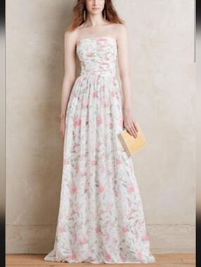 Size 12 Anthropologie Erin Fetherson Strapless Evening Gown